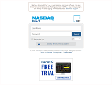 Tablet Screenshot of nasdaq-lqp.esignal.com